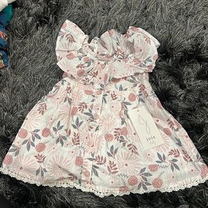 Joie gray floral dress